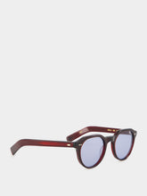 Eyevan Dark Bordeaux Lubin-E Oval Sunglasses