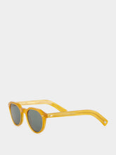 Eyevan Mandarin Orange Lubin-E Oval Sunglasses