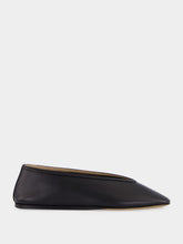 Le Monde Beryl Black Luna Leather Slipper