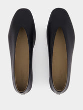 Le Monde Beryl Black Luna Leather Slipper