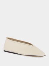 Le Monde Beryl Ecru Luna Leather Slipper