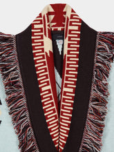 Alanui Wave-Sandal Jacquard Wool Icon Coat