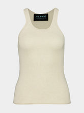 Alanui Canvas Cashmere-Cotton Ribbed Tank Top