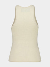 Alanui Canvas Cashmere-Cotton Ribbed Tank Top