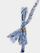 Alanui Dusty Blue Bandana Shell Necklace