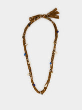 Alanui Tobacco Bandana Shell Necklace