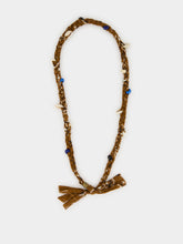 Alanui Tobacco Bandana Shell Necklace