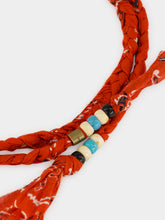 Alanui Red Bandana Belt and Necklace