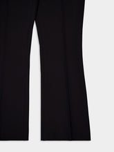 Frame Black Cropped Boot-Cut Trousers