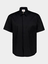 Casablanca Black Cotton Monogram Short-Sleeve Shirt
