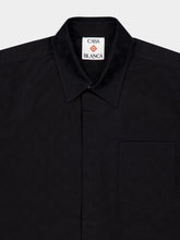 Casablanca Black Cotton Monogram Short-Sleeve Shirt