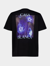Casablanca Black Meduse Sportive Cotton T-Shirt