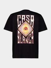 Casablanca Black Hermons Mirage Cotton T-Shirt