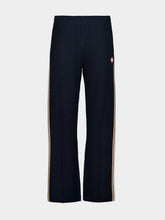 Casablanca Navy Café Culture Wool Track Pants