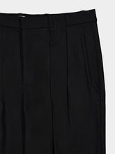 Casablanca Black Pleated Straight-Leg Trousers