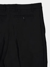 Casablanca Black Pleated Straight-Leg Trousers