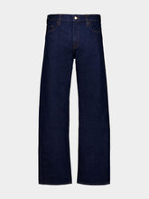 Casablanca Indigo Blue Raw Denim Straight-Leg Jeans