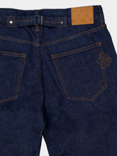Casablanca Indigo Blue Raw Denim Straight-Leg Jeans