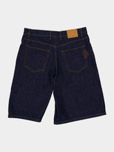 Casablanca Indigo Blue Raw Denim Shorts