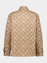 Casablanca Beige Monogram Wool Overshirt