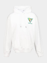 Casablanca White Tennis Club Triangle Hooded Sweatshirt