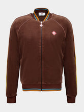 Casablanca Dark Brown Velour Track Jacket