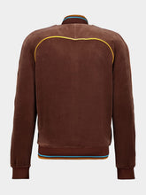 Casablanca Dark Brown Velour Track Jacket