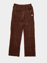 Casablanca Dark Brown Velour Track Pants