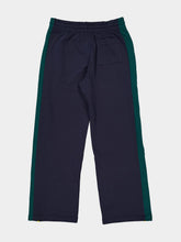 Casablanca Navy Blue and Green Panelled Cotton Joggers
