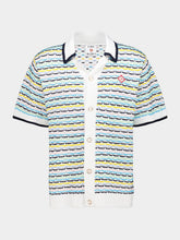Casablanca Multicolour Crochet Tuck Stitch Shirt