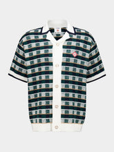 Casablanca Green Crochet Mosaic Shirt