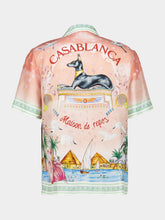 Casablanca Ethereal Silk Cuban Collar Shirt