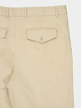 Casablanca Light Beige Pleated Cotton Trousers