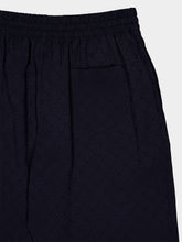 Casablanca Dark Navy Monogram Silk Trousers