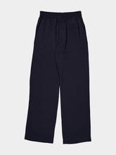 Casablanca Dark Navy Monogram Silk Trousers