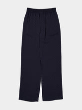 Casablanca Dark Navy Monogram Silk Trousers