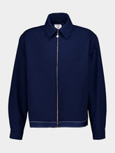 Casablanca Navy Sports Jacket in Virgin Wool