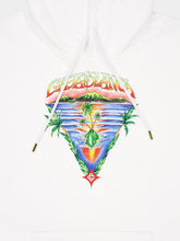 Casablanca White Innocence Triangle Long Sleeve Hooded Sweatshirt