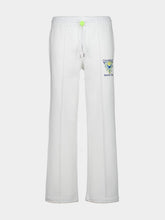 Casablanca White Tennis Club Icon Pintuck Joggers