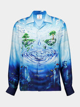 Casablanca Lost Atlantis Silk Cuban Shirt