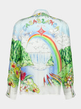 Casablanca Aloha Long Sleeve Silk Shirt