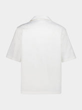 Casablanca White Short-Sleeve Monogram Cotton Shirt