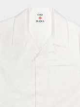 Casablanca White Short-Sleeve Monogram Cotton Shirt