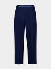 Casablanca Navy Blue Sports Trousers in Virgin Wool