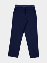 Casablanca Navy Blue Sports Trousers in Virgin Wool