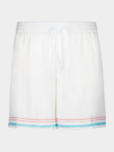 Casablanca White Dance Joy Silk Shorts