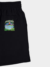 Casablanca Black Volcano Jacquard Silk Shorts