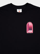 Casablanca Black Arches Organic Cotton T-Shirt