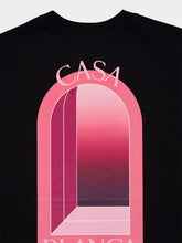 Casablanca Black Arches Organic Cotton T-Shirt