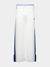 Casablanca White Blue Mesh Track Pants